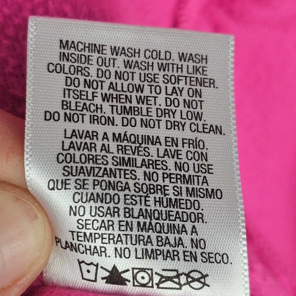 Womens 1X Hot Pink Fleece Zip Up Vest Sleeveless‎ Pocket Casual Layer Outdoors - Picture 8 of 12